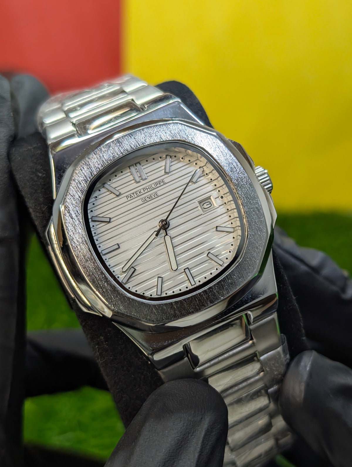Silver Patek Phillipe Nautilus Replica 🩶