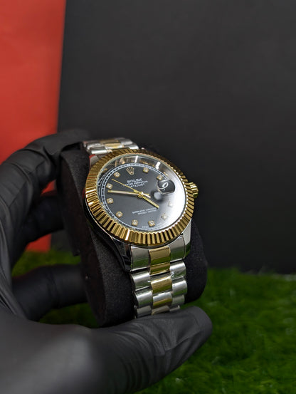 Black Datejust Diamond Dial ✨