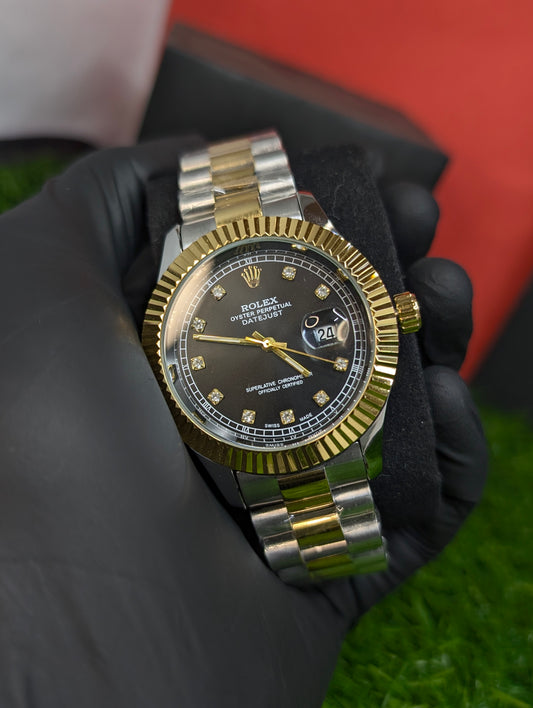 Black Datejust Diamond Dial ✨