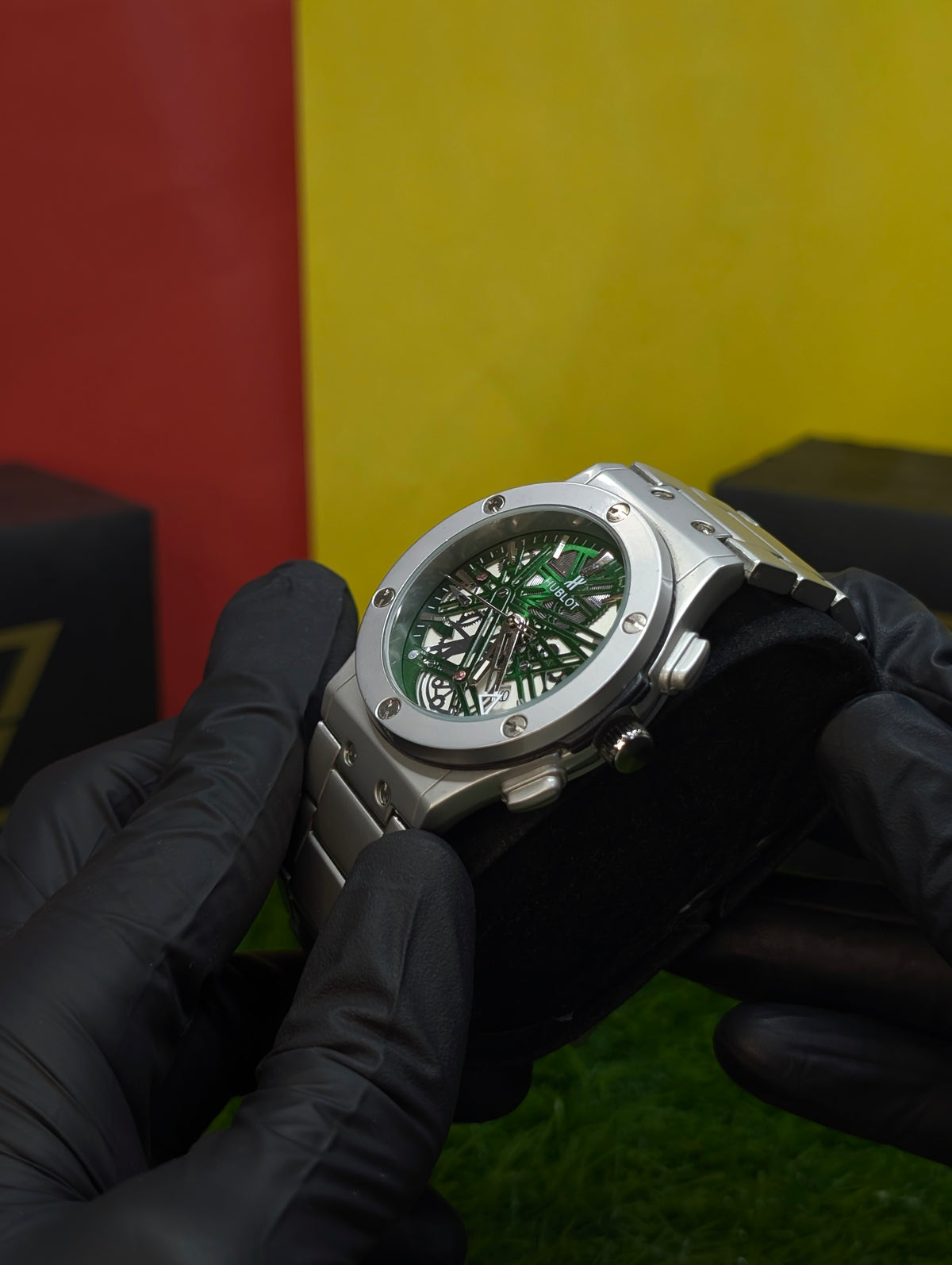 Olive Hublot Geneve With Heavy Weight 💪