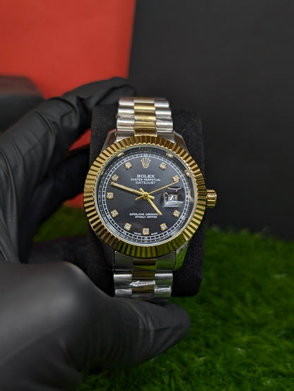 Black Datejust Diamond Dial ✨