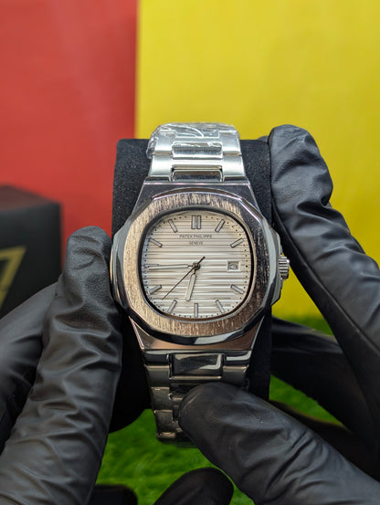 Silver Patek Phillipe Nautilus Replica 🩶