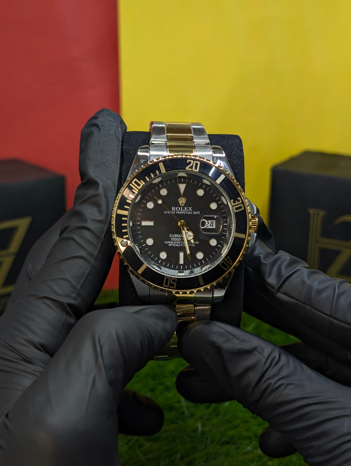 Gold-Black Rolex submariner ✨