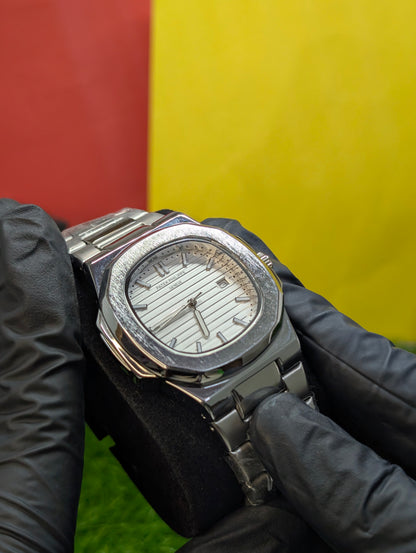 Silver Patek Phillipe Nautilus Replica 🩶